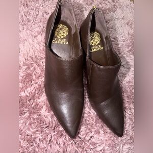 Vince Camuto Dark Brown Ankle Booties